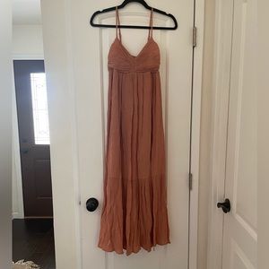 Abercrombie & Fitch Peach Midi dress